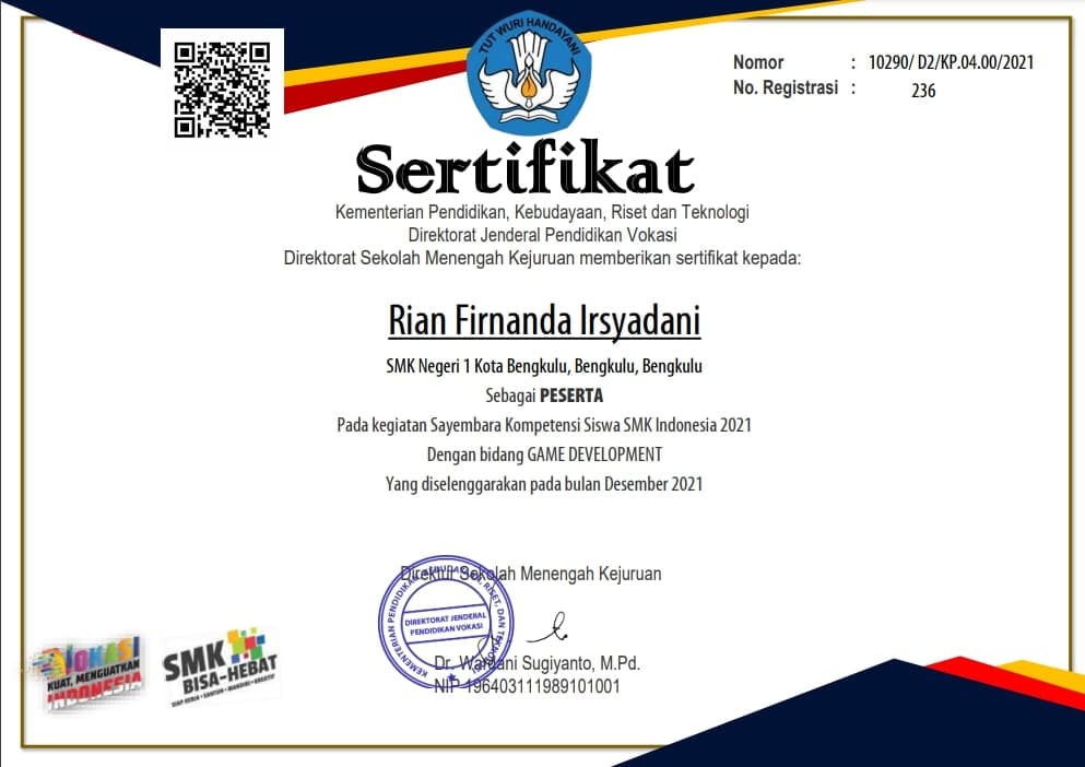 Peserta kegiatan Sayembara Kompetensi Siswa SMK Indonesia 2021